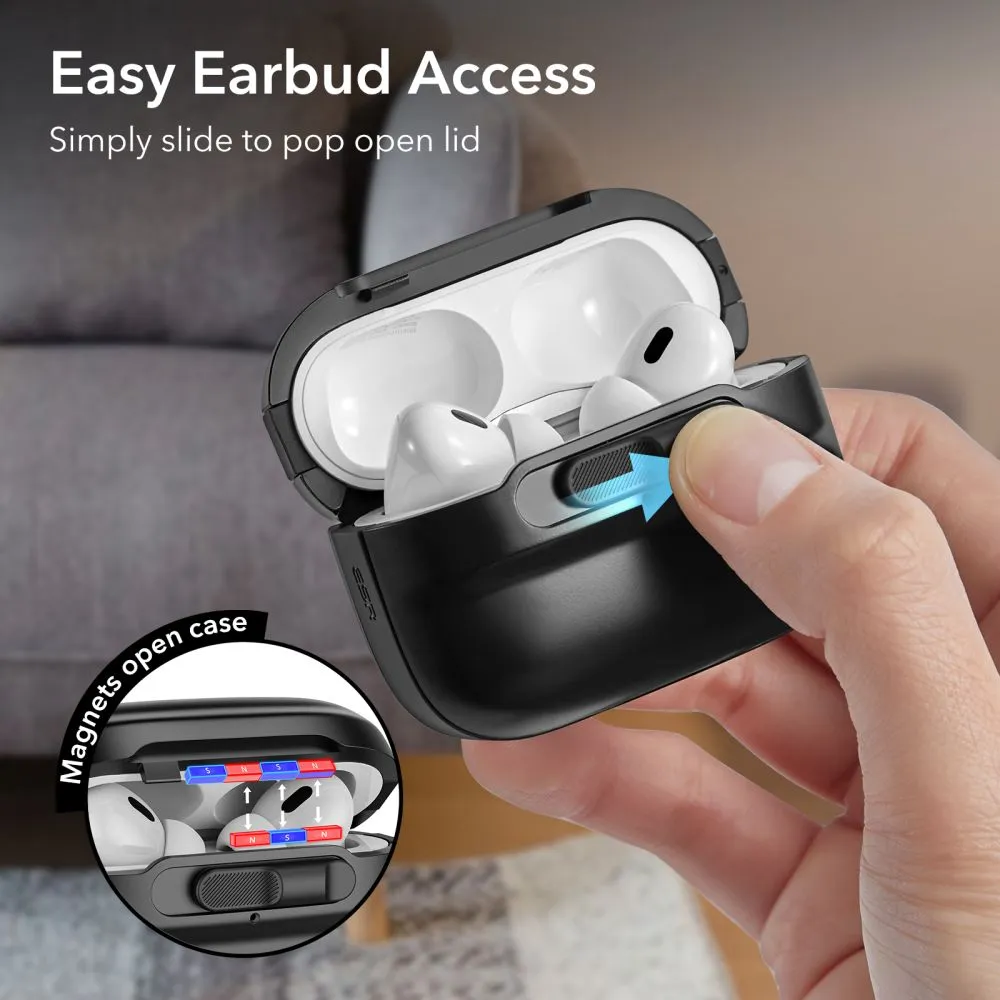 Apple AirPods Pro telefoni ümbris must ESR PULSE HALOLOCK MAGSAFE