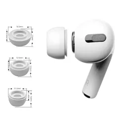 Apple AirPods Pro TECH-PROTECT EAR TIPS 3-PACK ümbris valge
