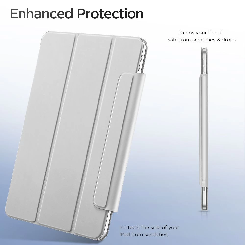 Apple iPad Pro 12.9 (2020) tahvelarvuti ümbris hõbe ESR Rebound Magnetic with clasp 
