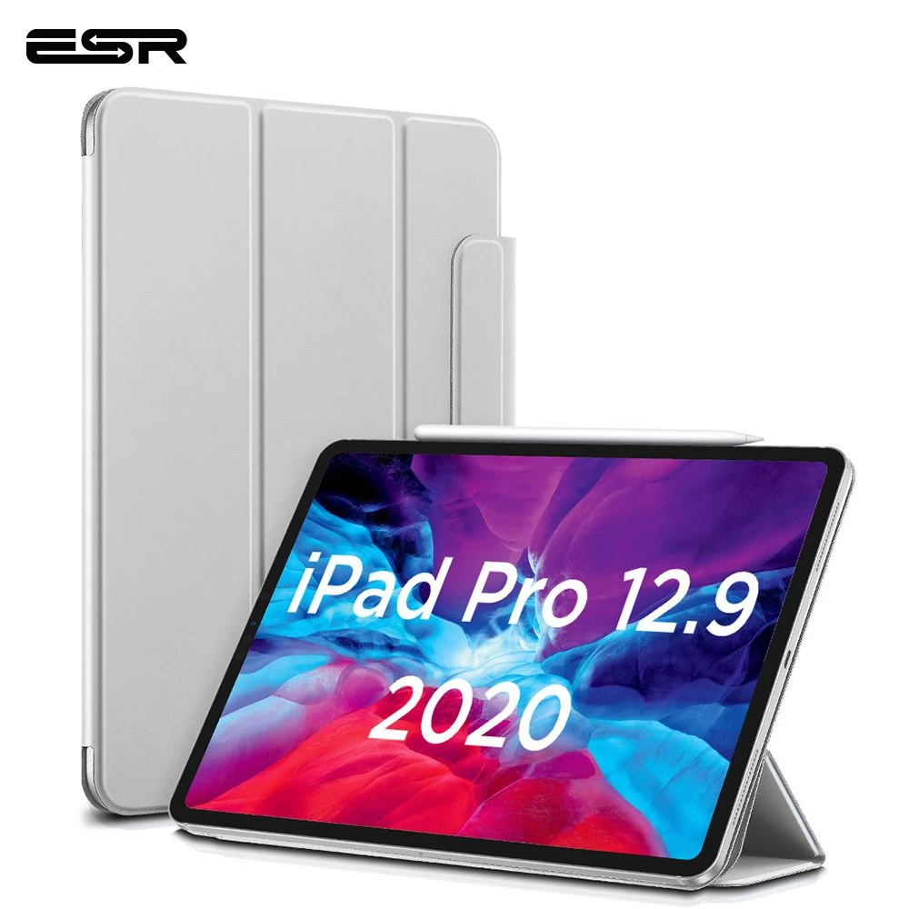 Apple iPad Pro 12.9 (2020) tahvelarvuti ümbris hõbe ESR Rebound Magnetic with clasp
