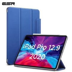 Apple iPad Pro 12.9 (2020) tablet skal, fodral blå ESR Rebound Magnetic with clasp 