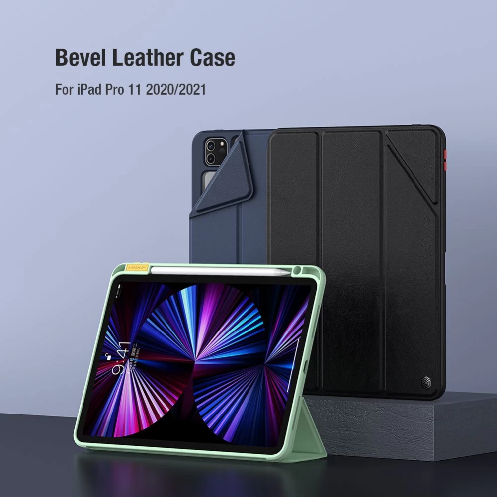 Apple iPad Pro 11 (2020) Planšetės dėklas mėlyna Nillkin Bevel Leather