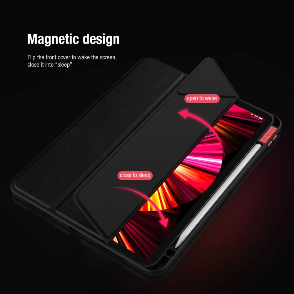 Apple iPad Pro 11 (2020) Planšetės dėklas mėlyna Nillkin Bevel Leather