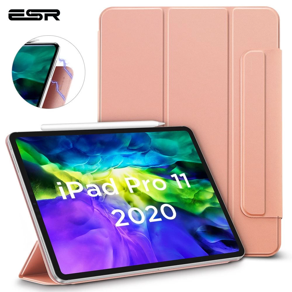 Apple iPad Pro 11 (2020) Planšetės dėklas rožinis ESR Rebound Magnetic with clasp