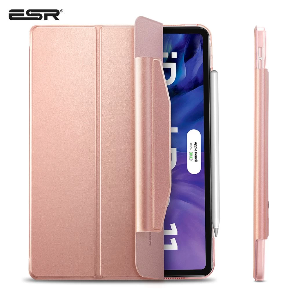 Apple iPad Pro 11 (2020) Planšetės dėklas rožinis ESR Yippee Trifold with Clasp