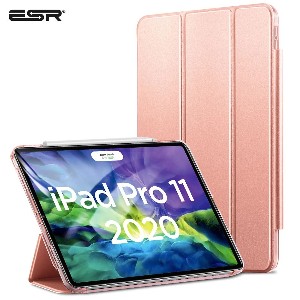 Apple iPad Pro 11 (2020) Planšetės dėklas rožinis ESR Yippee Trifold with Clasp
