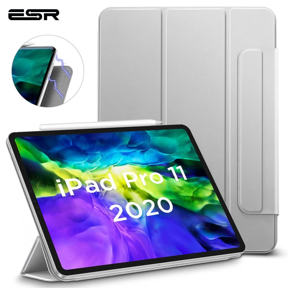 Apple iPad Pro 11 (2020) Planšetės dėklas sidabrinis ESR Rebound Magnetic with clasp