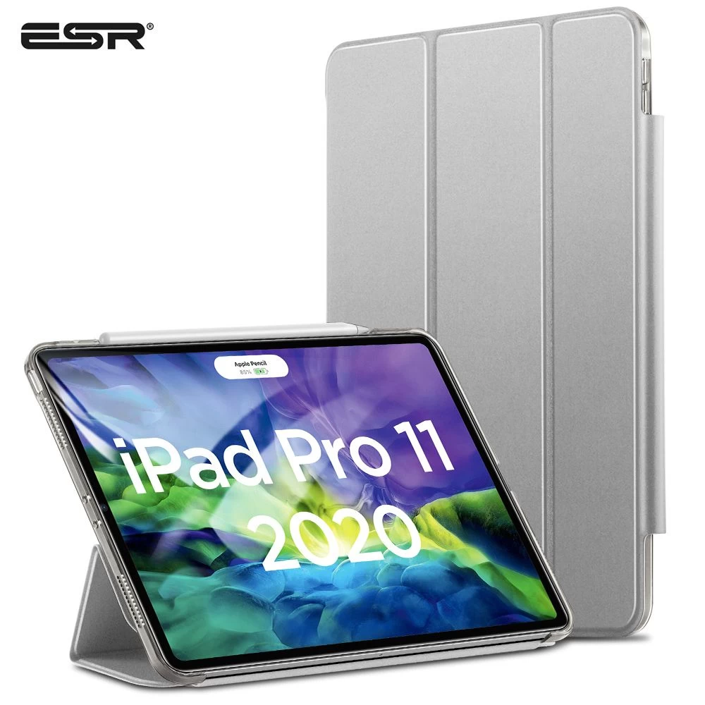 Apple iPad Pro 11 (2020) Planšetės dėklas sidabrinis ESR Yippee Trifold with Clasp