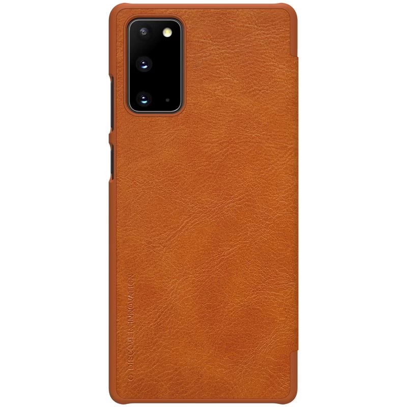 Samsung Galaxy Note 20 dėklas rudas Nillkin Qin Leather