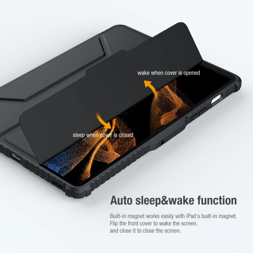 Samsung Galaxy Tab S7 Planšetės dėklas Juoda Nillkin Bumper Learher  Pro