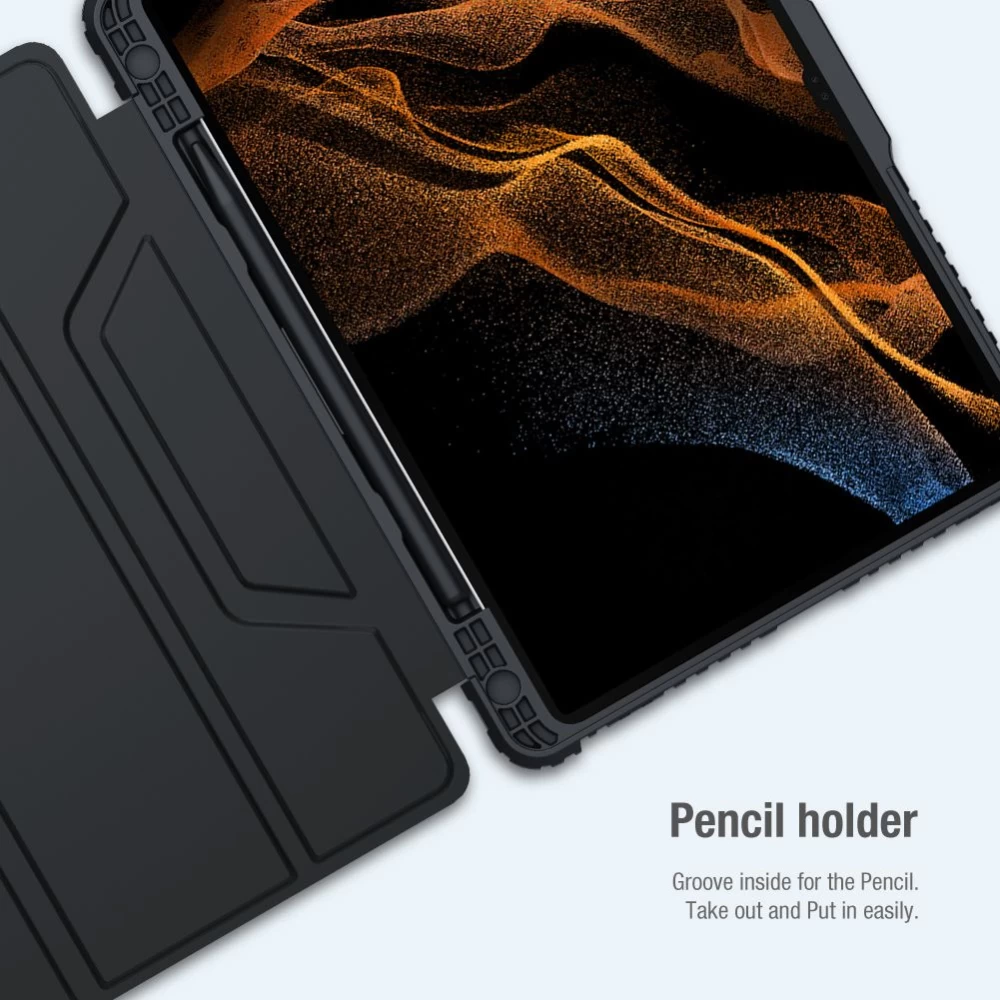 Samsung Galaxy Tab S7 Planšetės dėklas Juoda Nillkin Bumper Learher  Pro