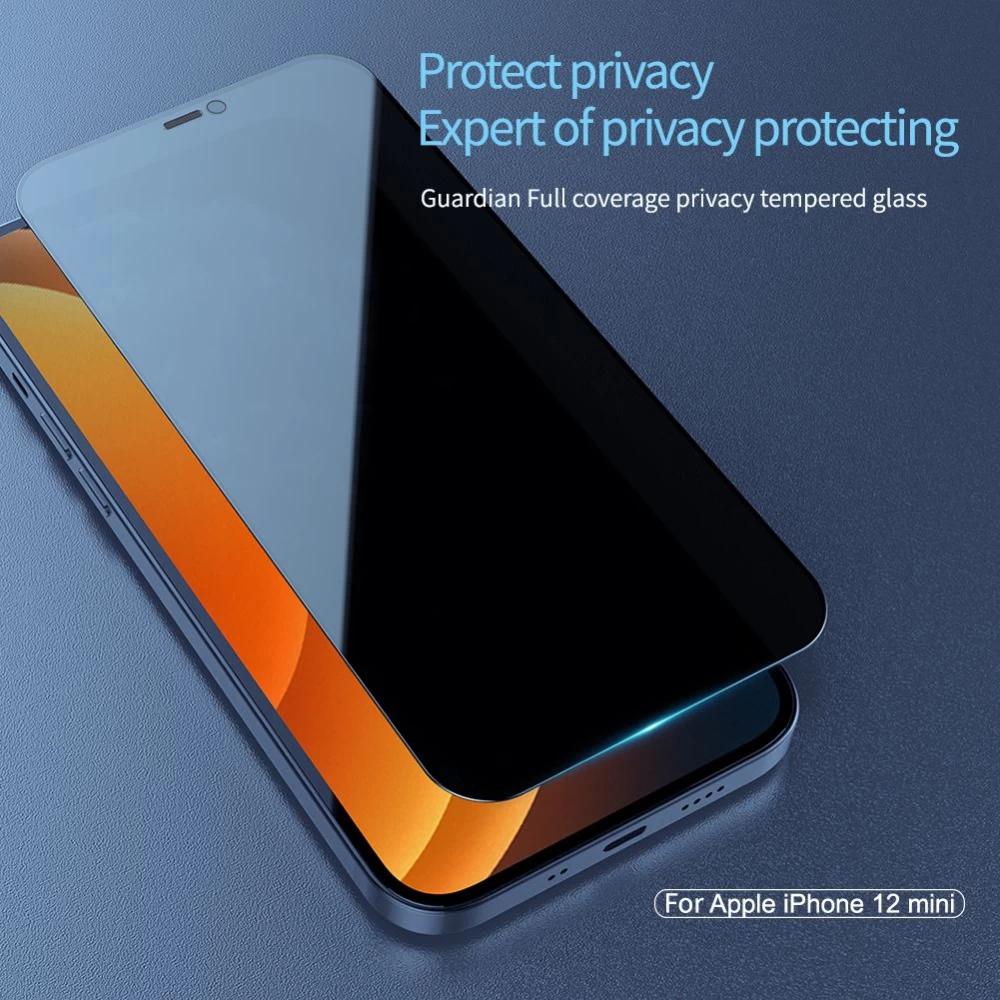 Apple iPhone 12 Mini aizsargstikls  Nillkin Guardian Full Coverage Privacy Tempered Glass