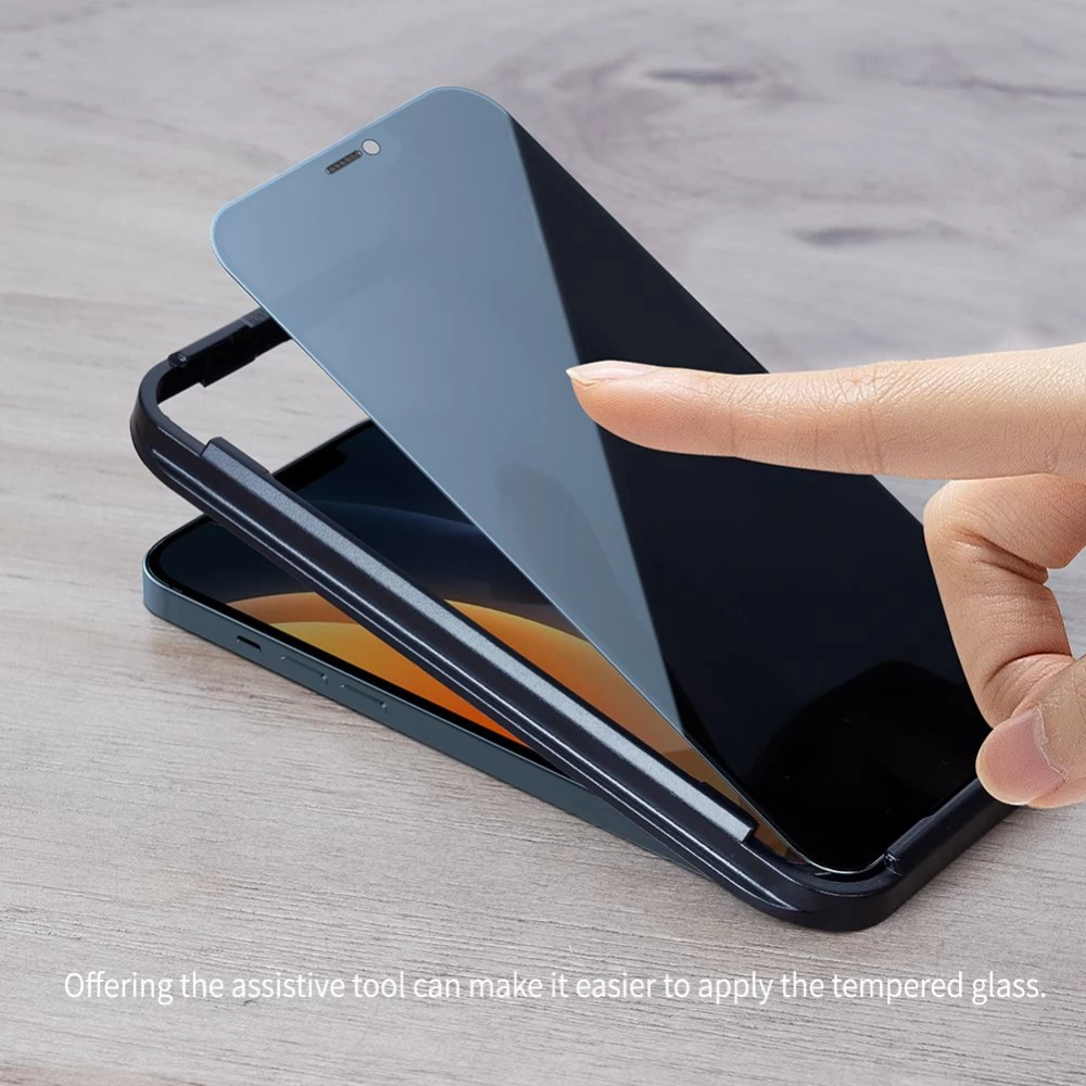 Apple iPhone 12 Mini aizsargstikls  Nillkin Guardian Full Coverage Privacy Tempered Glass