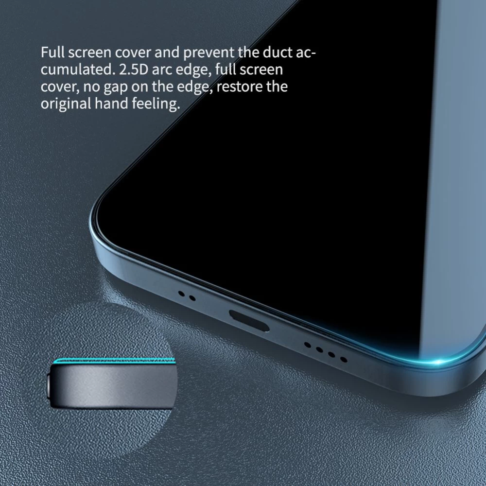Apple iPhone 12 Mini aizsargstikls  Nillkin Guardian Full Coverage Privacy Tempered Glass