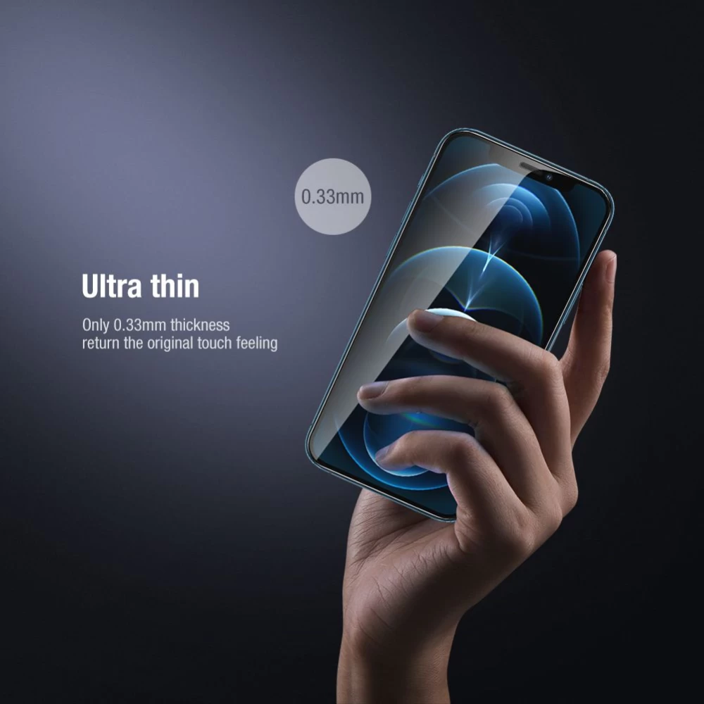 Apple iPhone 12 Mini Tempered glass  Nillkin 2-in-1 HD Full Screen/Camera Glass
