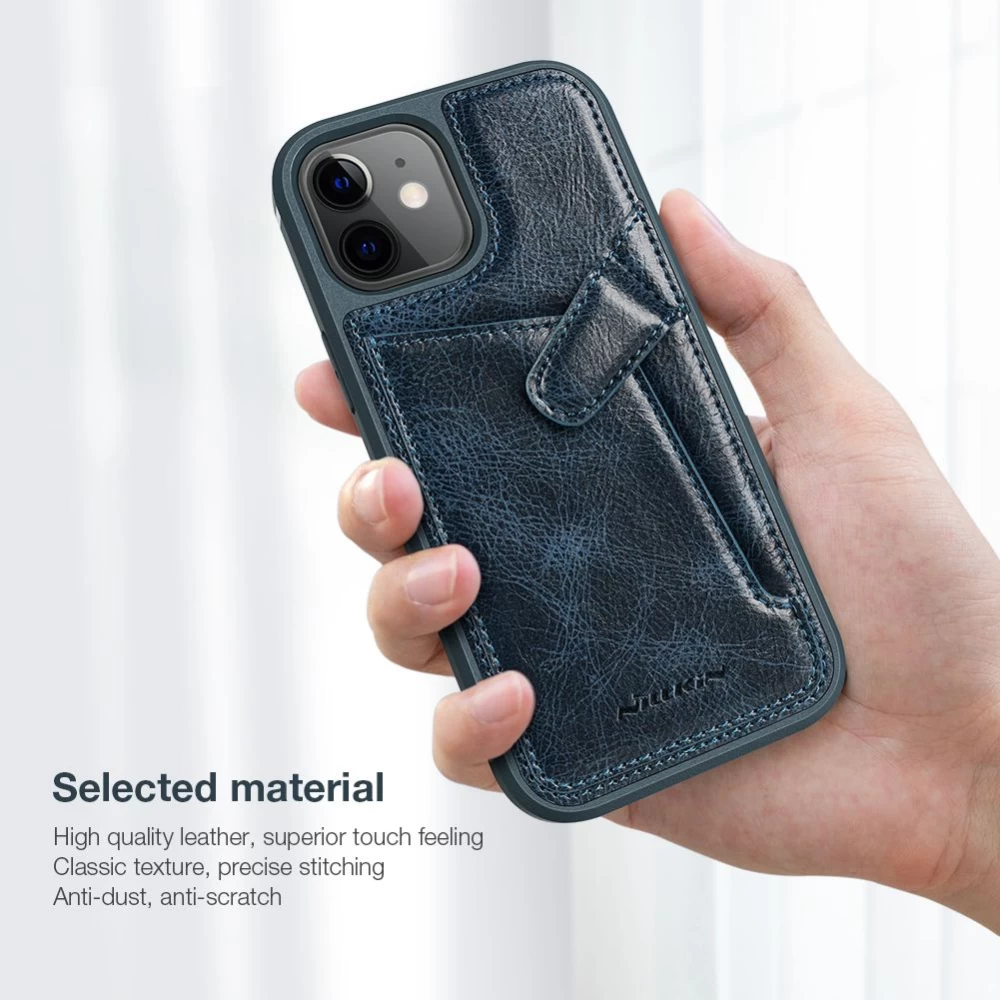 Apple iPhone 12 Mini dėklas rudas Nillkin Aoge Leather 