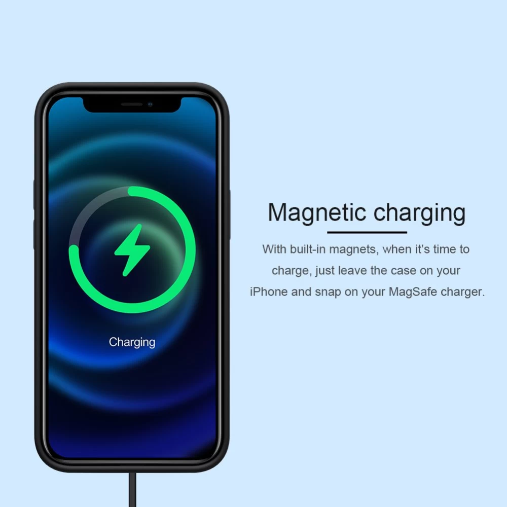 Apple iPhone 12 Mini vāciņš sarkans Nillkin Flex Pure Pro Magnetic Silicone 