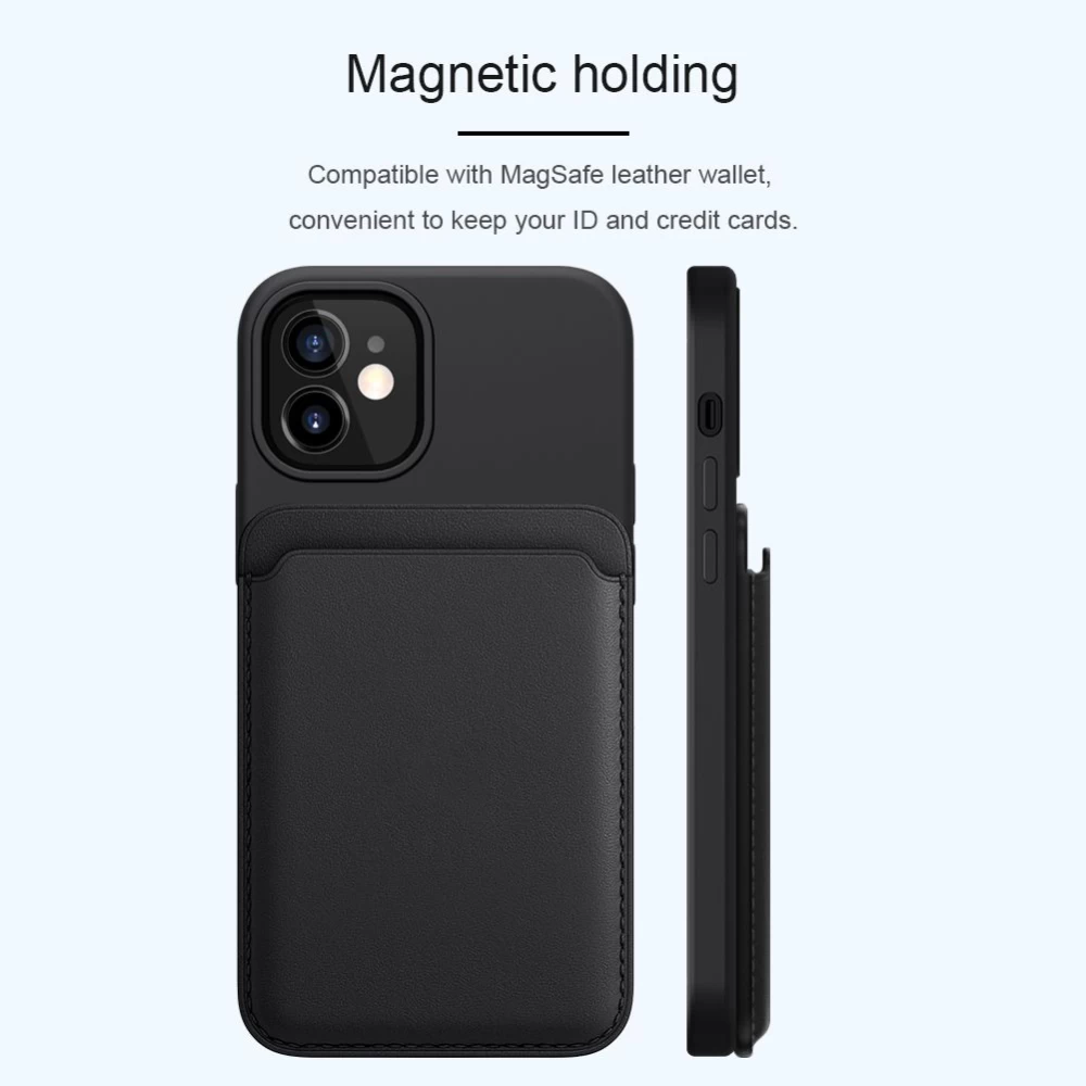 Apple iPhone 12 Mini vāciņš sarkans Nillkin Flex Pure Pro Magnetic Silicone 