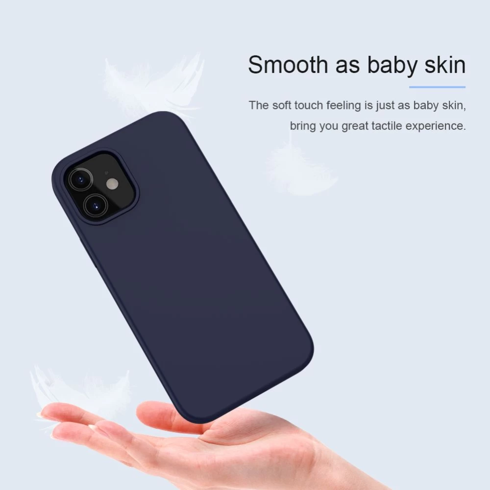 Apple iPhone 12 Mini vāciņš sarkans Nillkin Flex Pure Pro Magnetic Silicone 