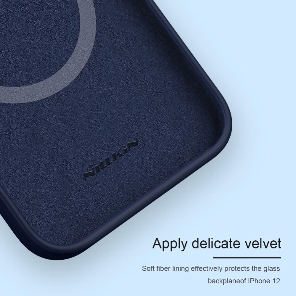 Apple iPhone 12 Mini vāciņš sarkans Nillkin Flex Pure Pro Magnetic Silicone 
