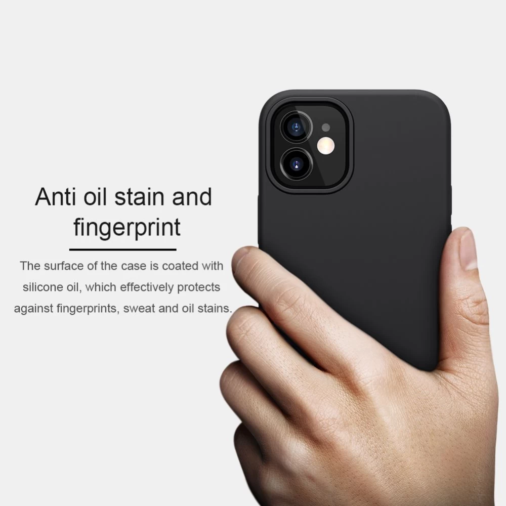 Apple iPhone 12 Mini vāciņš sarkans Nillkin Flex Pure Pro Magnetic Silicone 