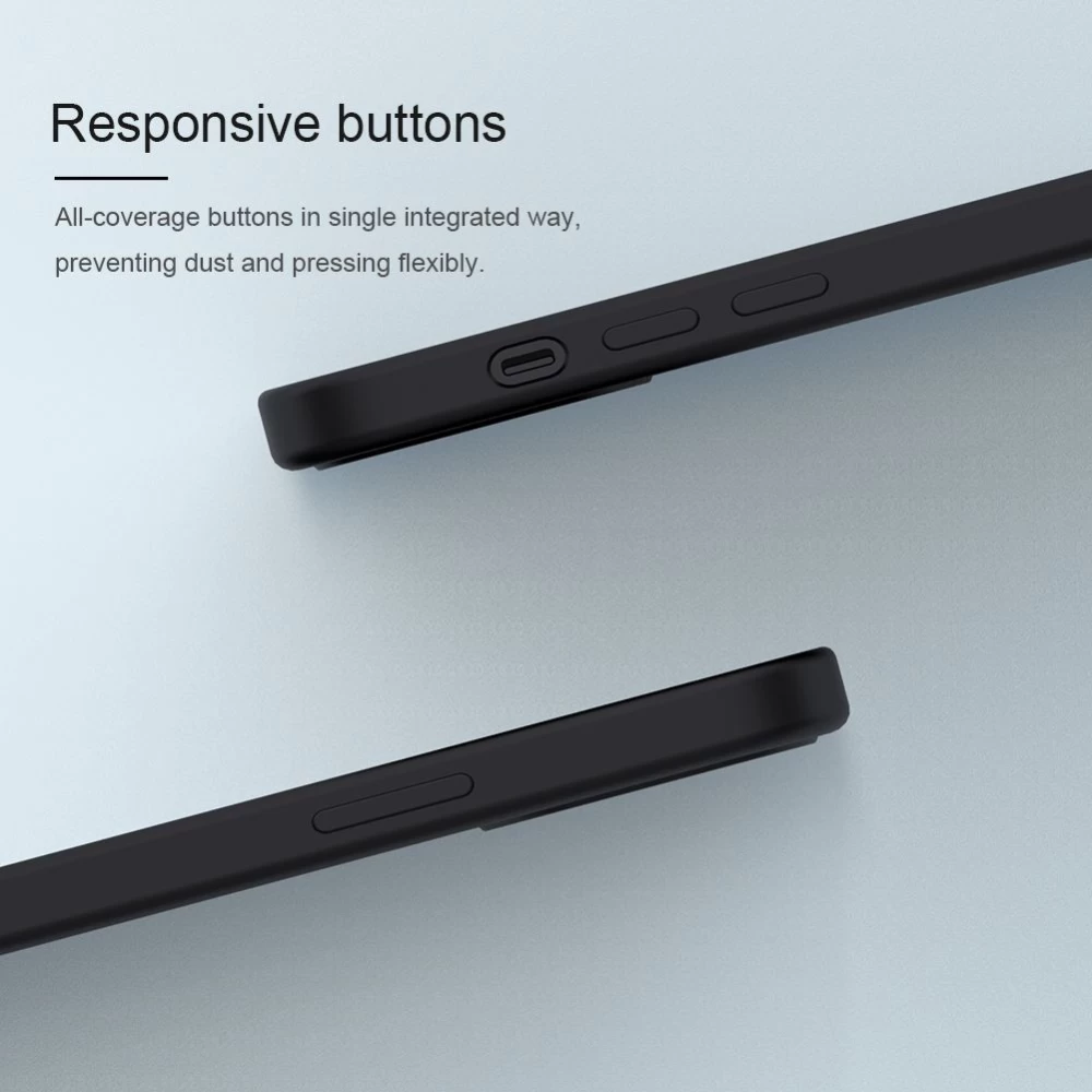 Apple iPhone 12 Mini vāciņš sarkans Nillkin Flex Pure Pro Magnetic Silicone 