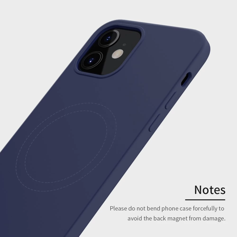 Apple iPhone 12 Mini vāciņš sarkans Nillkin Flex Pure Pro Magnetic Silicone 