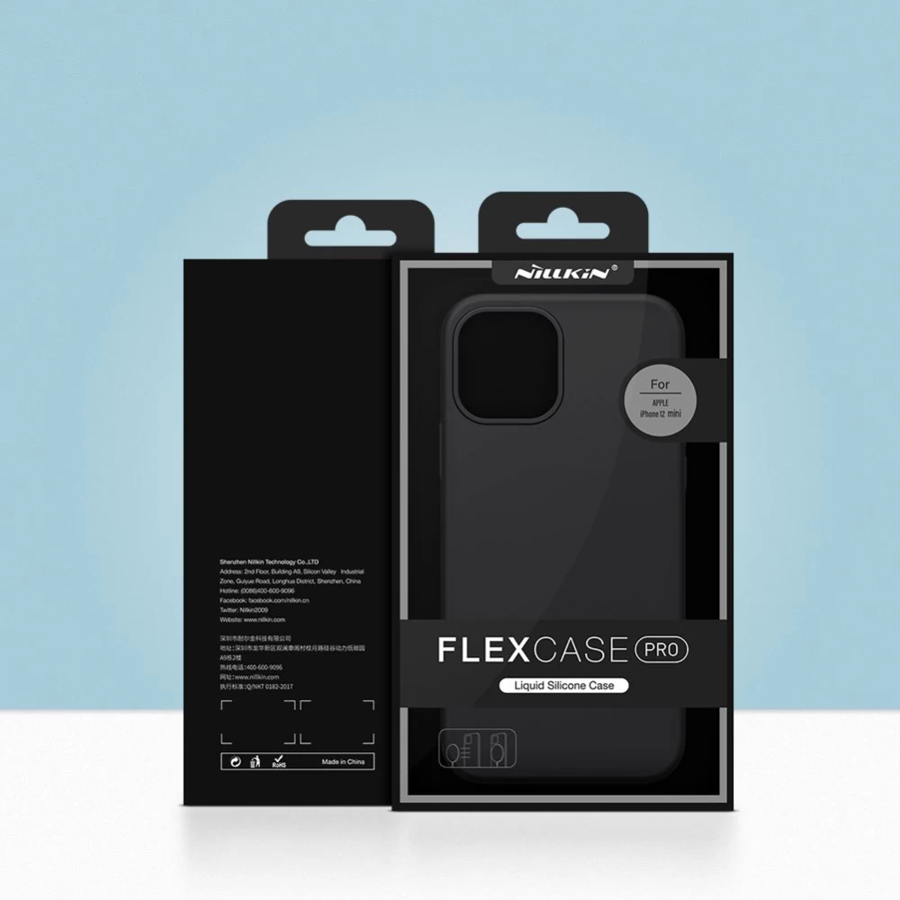 Apple iPhone 12 Mini vāciņš sarkans Nillkin Flex Pure Pro Magnetic Silicone 