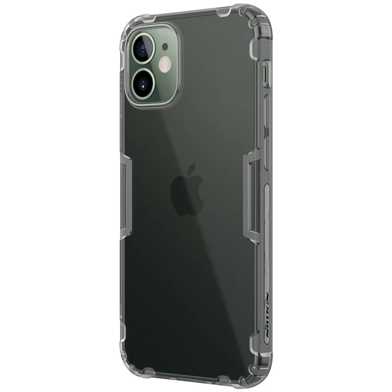 Apple iPhone 12 Mini vāciņš caurspīdīgs pelēks Nillkin TPU