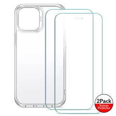 Apple iPhone 12 Mini vāciņš caurspīdīgs ESR Classic Hybrid  + Screen Shield (2pack)
