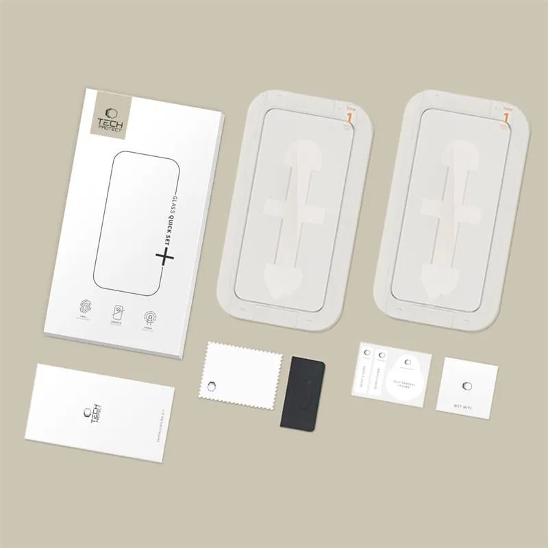 Apple iPhone 12 Pro aizsargstikls  TECH-PROTECT QUICK SET+ 2-PACK