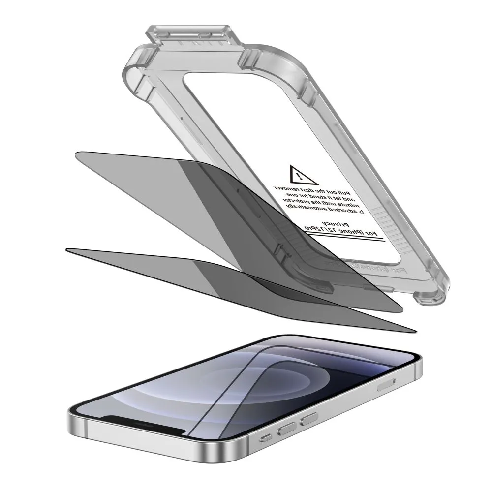 Apple iPhone 12 Pro skärmskydd TECH-PROTECT QUICK SET SPY+ PRIVACY 2-PACK