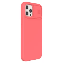 Apple iPhone 12 Pro skal rosa Nillkin CamShield Silky Magnetic Silicon 