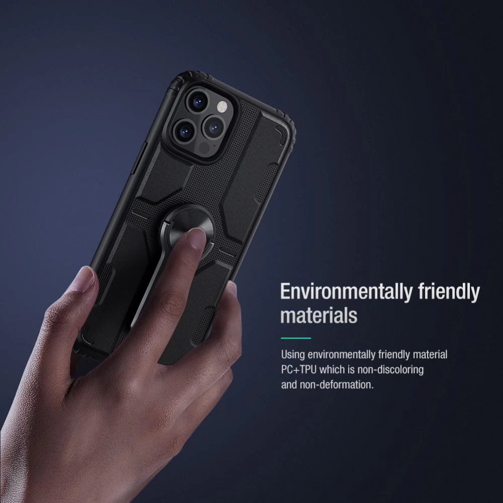 Apple iPhone 12 vāciņš melns Nillkin Medley 