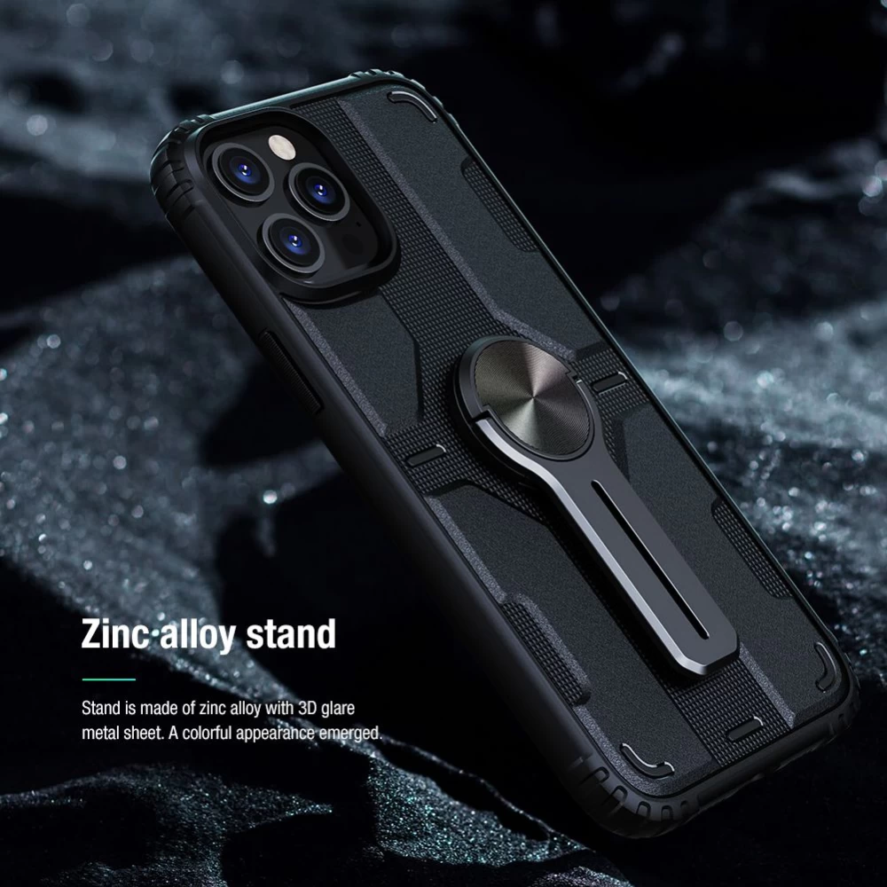 Apple iPhone 12 vāciņš melns Nillkin Medley 