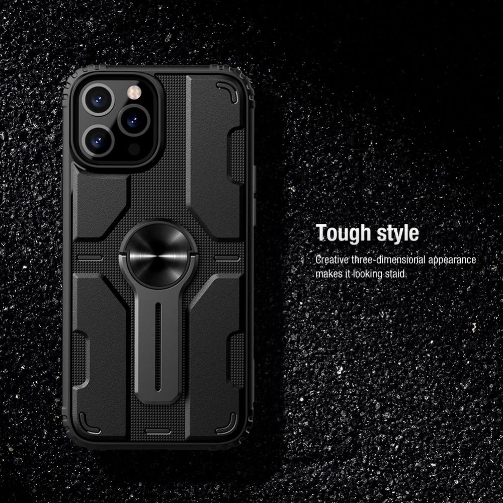 Apple iPhone 12 vāciņš melns Nillkin Medley 