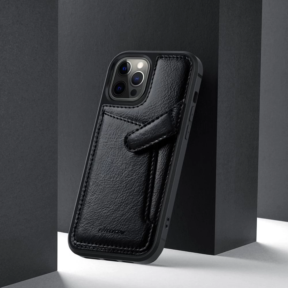 Apple iPhone 12 ümbris sinine Nillkin Aoge Leather 