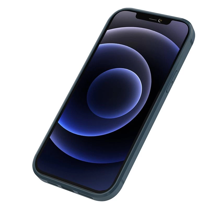 Apple iPhone 12 ümbris sinine Nillkin Aoge Leather
