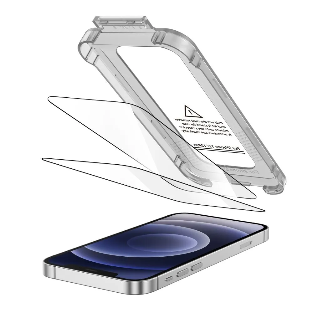 Apple iPhone 12 skärmskydd TECH-PROTECT QUICK SET+ 2-PACK