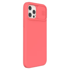 Apple iPhone 12 vāciņš rozā Nillkin CamShield Silky Magnetic Silicon 