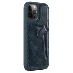 Apple iPhone 12 ümbris sinine Nillkin Aoge Leather 