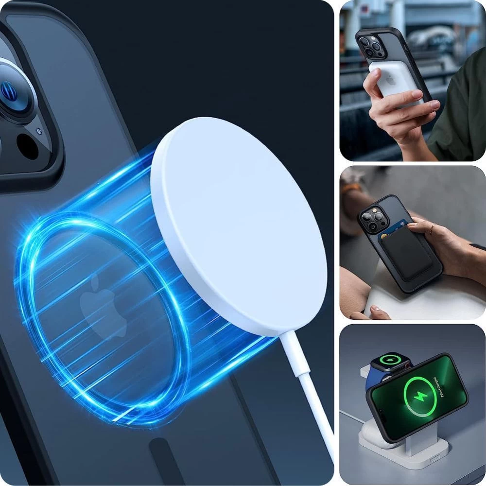 Apple iPhone 12 Pro Max dėklas skaidrus TECH-PROTECT FLEXAIR HYBRID MAGSAFE