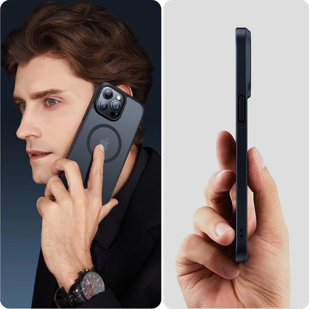 Apple iPhone 12 Pro Max dėklas skaidrus TECH-PROTECT FLEXAIR HYBRID MAGSAFE