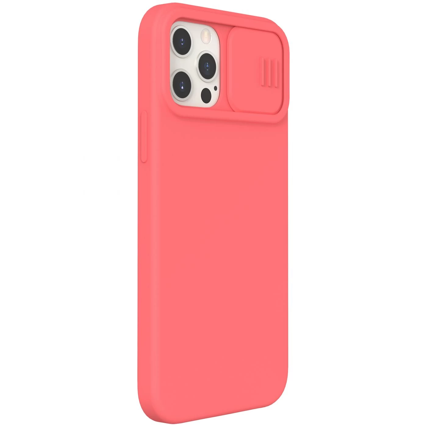Apple iPhone 12 Pro Max dėklas rožinis Nillkin CamShield Silky Silicon