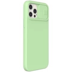 Apple iPhone 12 Pro Max dėklas žalia Nillkin CamShield Silky Magnetic Silicon 