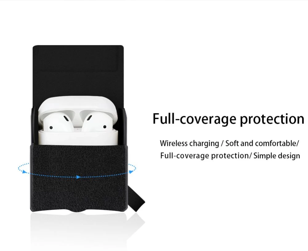 Apple AirPods Kaitseümbrised ja kotid must Wireless Charging 