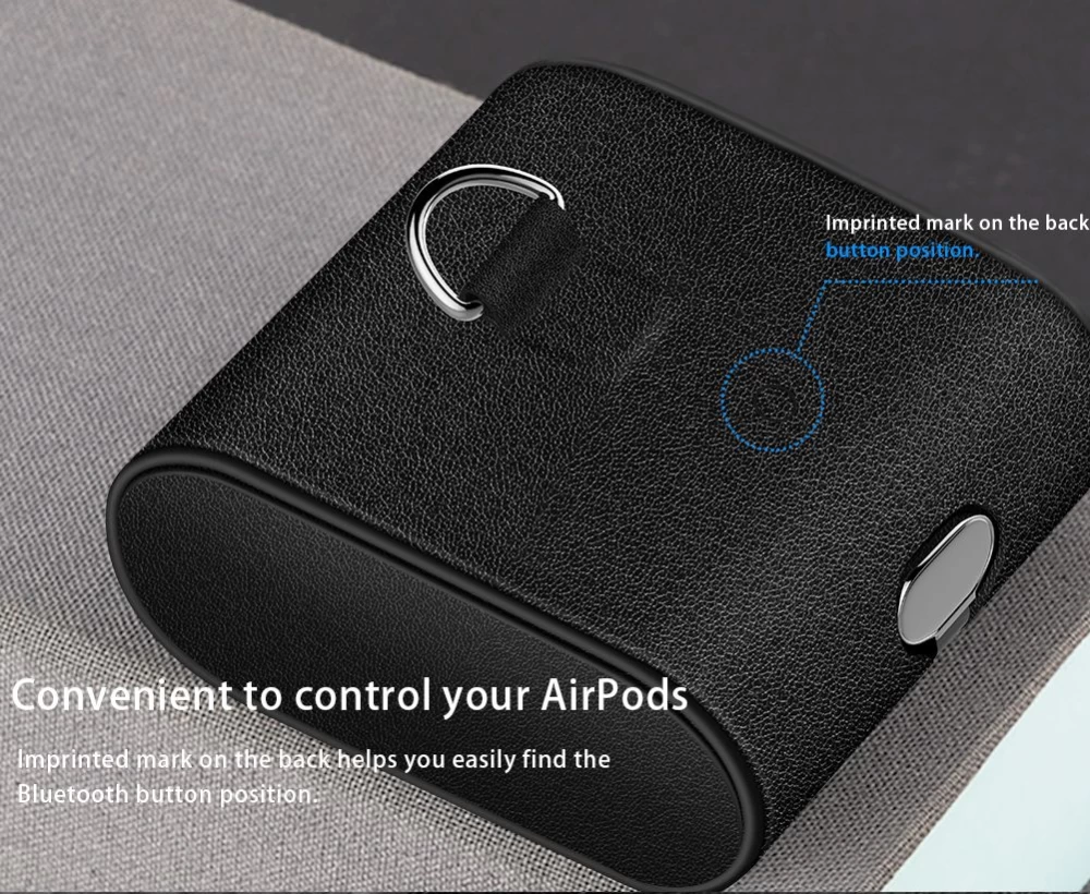Apple AirPods Kaitseümbrised ja kotid must Wireless Charging 