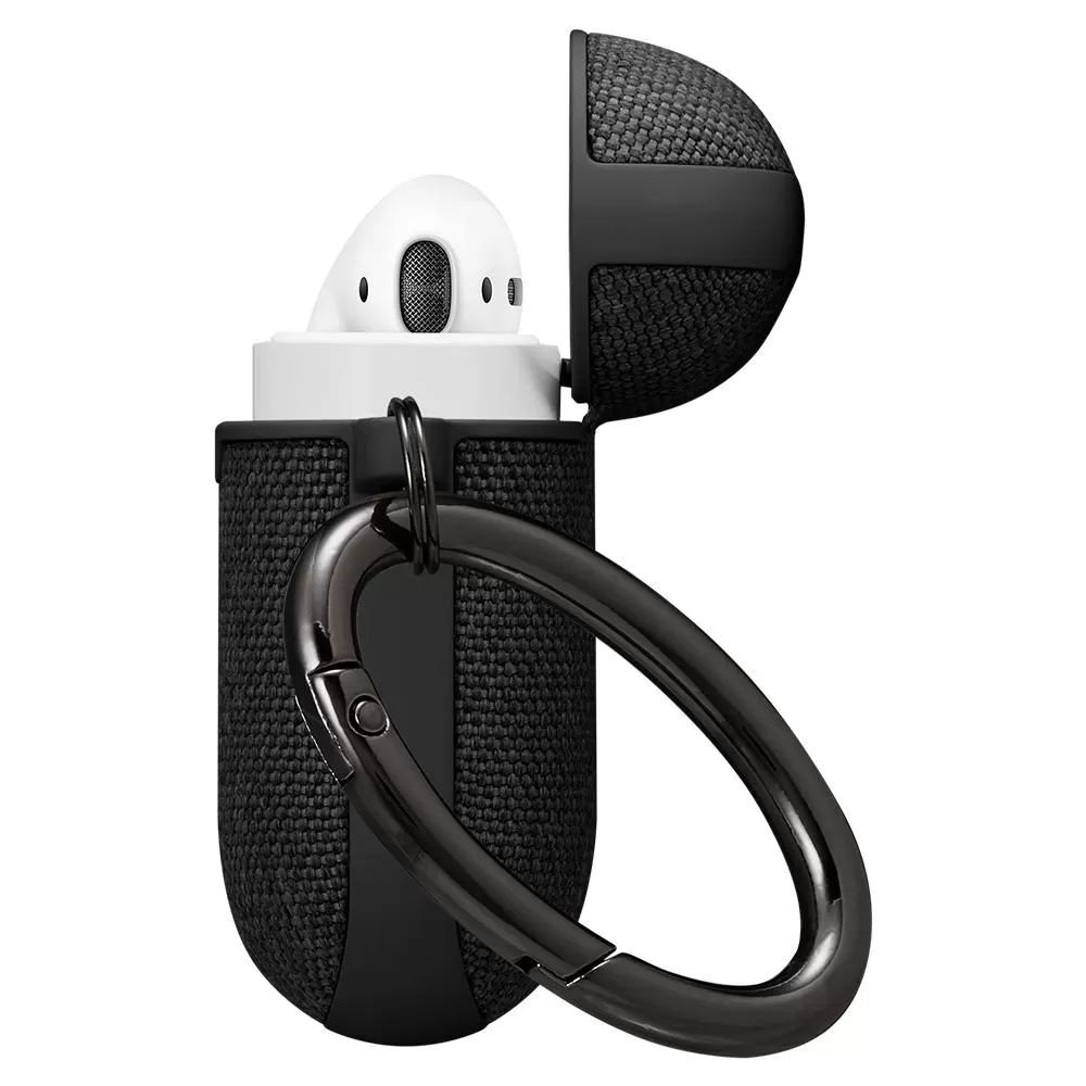 Apple AirPods suojakuori, suojakotelo musta SPIGEN URBAN FIT