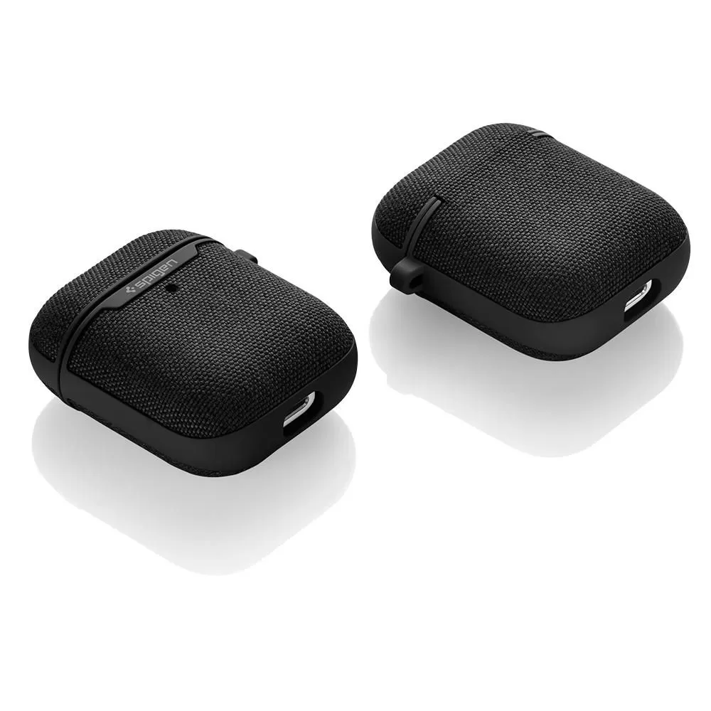 Apple AirPods suojakuori, suojakotelo musta SPIGEN URBAN FIT