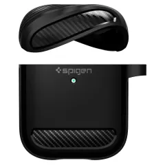 Apple AirPods telefoni ümbris must SPIGEN RUGGED ARMOR